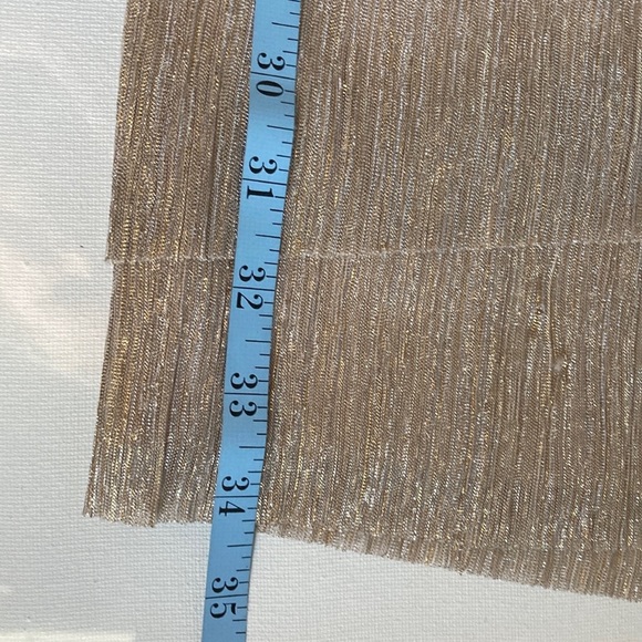 Dressbarn Collection Gold Shimmer Tier Party/Cocktail Dress Size 6 - Picture 12 of 12